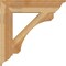 Ekena Millwork Legacy Traditional Rough Sawn Bracket, Western Red Cedar, 6"W x 32"D x 32"H BKT06X32X32LEC01RWR - alternate 3